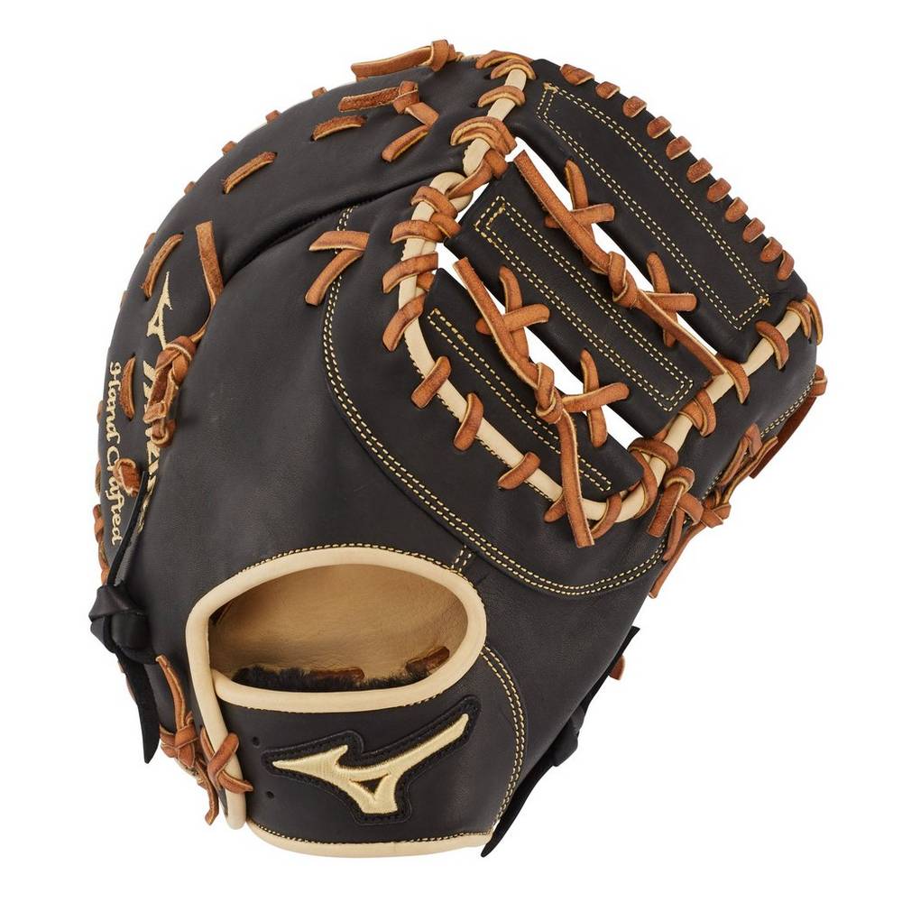 Catchers Mitt Mizuno Pro Select First Base 12.5" Hombre Negras Outlet IXYG-36948